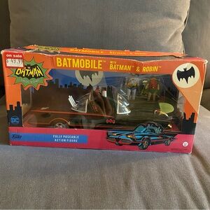 Funko Batman Classic TV Series BATMOBILE Batman & Robin DC Fully Poseable Figure